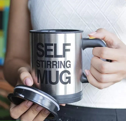 Taza Automezcladora de Acero Inoxidable + un Vaso para Café GRATIS! 🆓☕