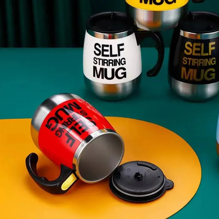 Taza Automezcladora de Acero Inoxidable + un Vaso para Café GRATIS! 🆓☕