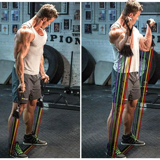 ResiBands™ – Set de 11 Piezas con 5 Bandas Ultra Resistentes de Fitness Pro 💪