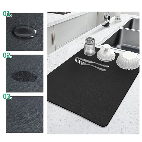 CocinaSeca™ – Tapete Superabsorbente para Platos