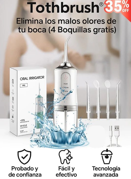 🦷 Tothbrush®I Elimina los malos olores de tu boca (4 Boquillas gratis)