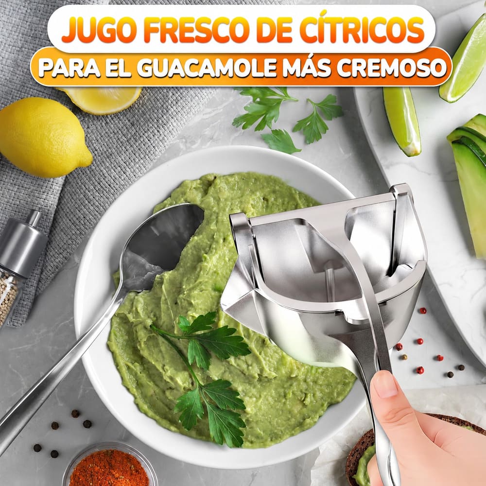 ExprimeFácil™ – Exprimidor Manual de Aluminio